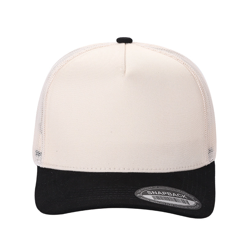 SNAPBACK MALLA BICOLOR BEIGE/NEGRO