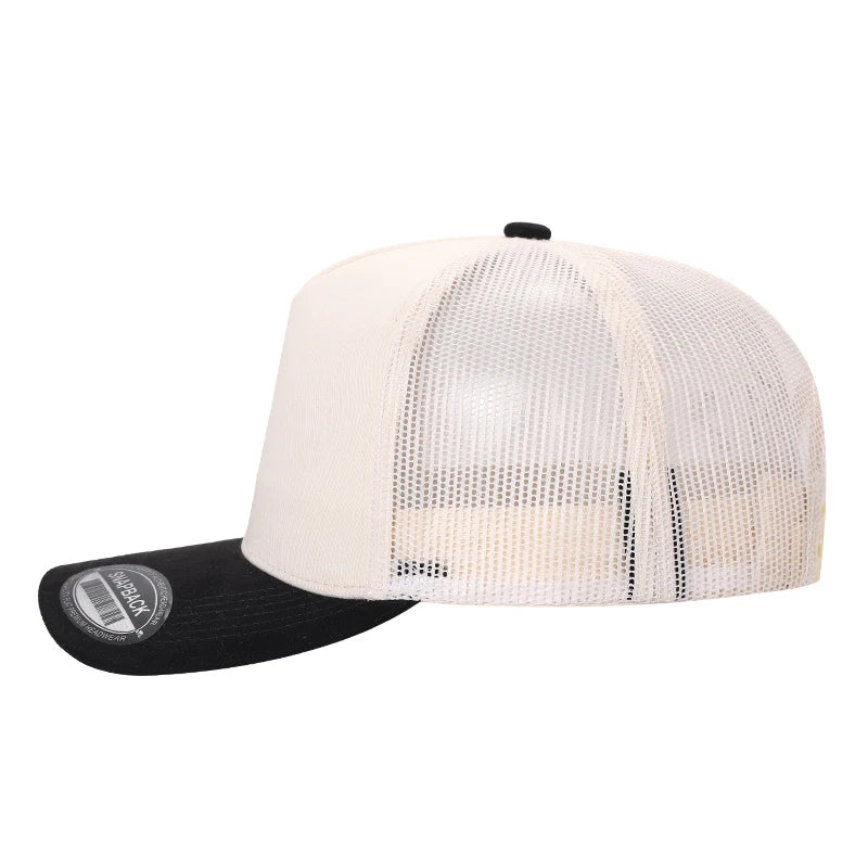 SNAPBACK MALLA BICOLOR BEIGE/NEGRO