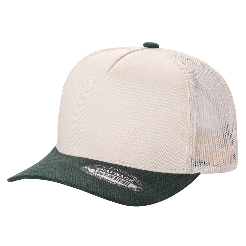 SNAPBACK MALLA BICOLOR BEIGE/MUSGO