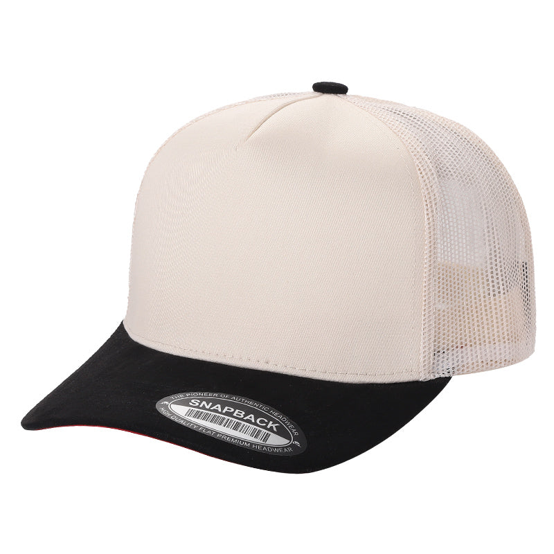 SNAPBACK MALLA BICOLOR BEIGE/NEGRO