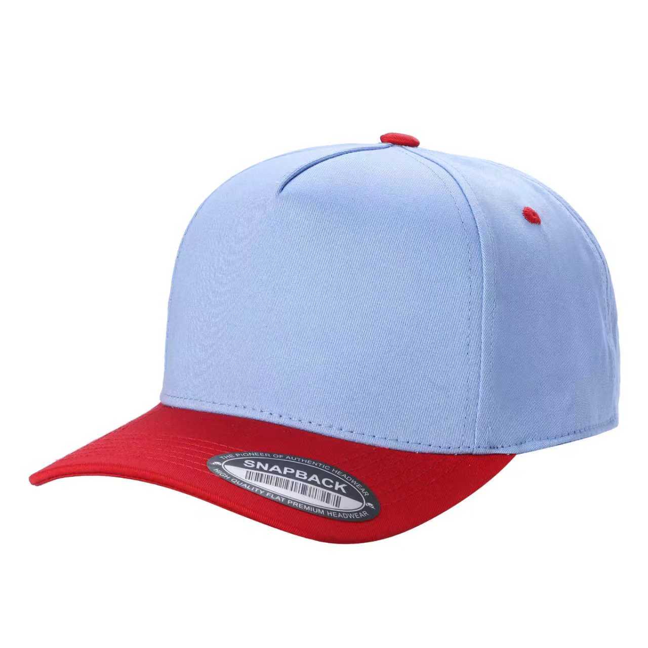 SNAPBACK BICOLOR CELESTE/ROJO