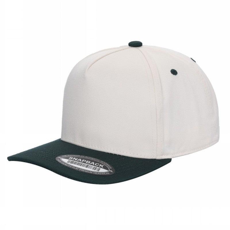 SNAPBACK BICOLOR BEIGE/VERDE MUSGO