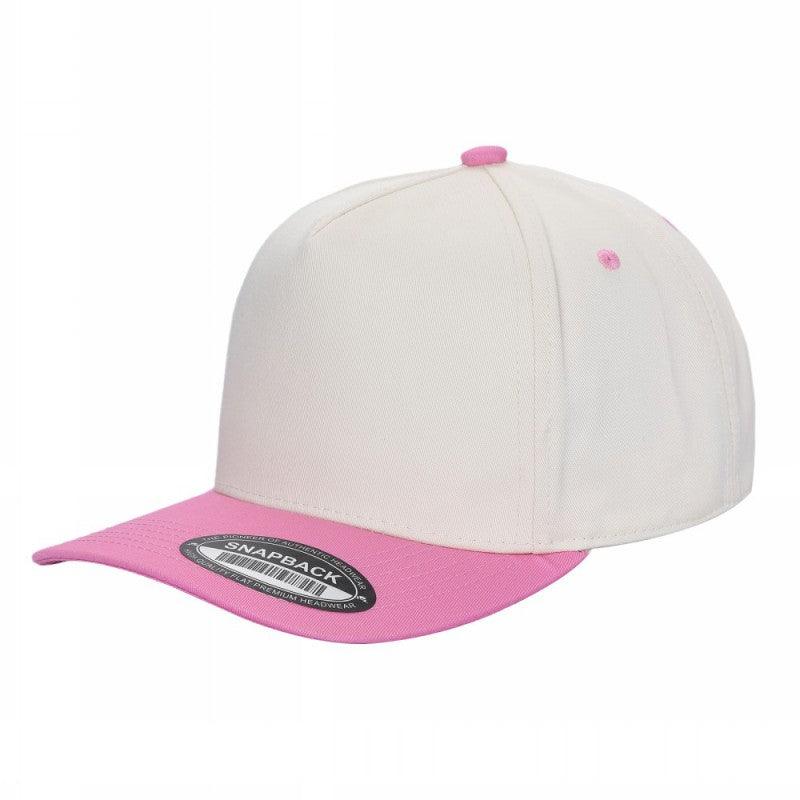 SNAPBACK BICOLOR BEIGE/ROSA VIBRANTE
