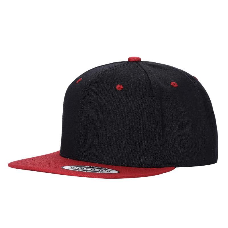 SNAPBACK PLANA BICOLOR NEGRO/ROJO